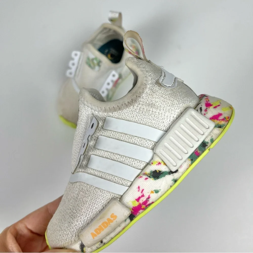 Adidas NMD R1 White Summer Toddler Sneakers